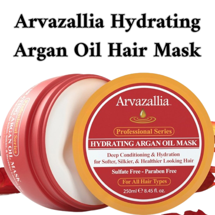 Arvazallia Hydrating Argan Oil Hair Mask and Deep Conditioner for Dry or Damaged Hair - Image 4