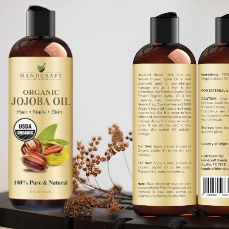 Handcraft Blends USDA Organic Jojoba Oil - Premium Grade Oil for Face, Body and Hair - Anti-Aging Oil - Image 4