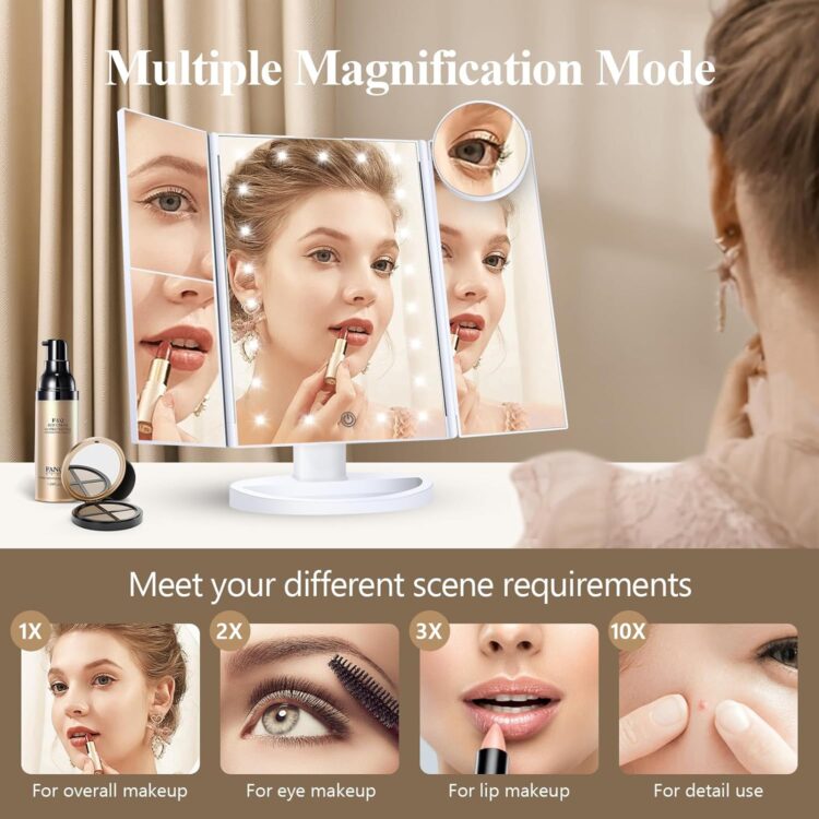 Best Lighted Makeup Mirror: 2X, 3X, 10X Options - Image 3