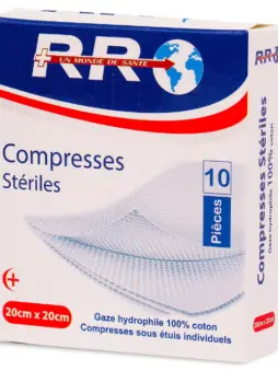 COMPRESSE 20*20 RR ضمادات معقمة RR